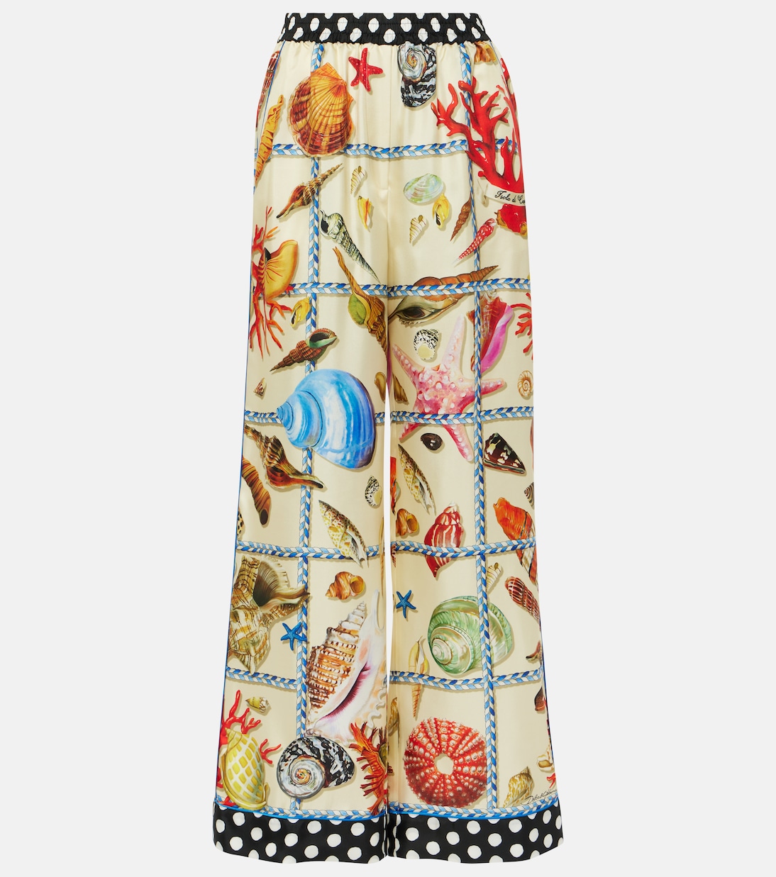 Pantaloni a palazzo Capri in seta | Dolce&Gabbana