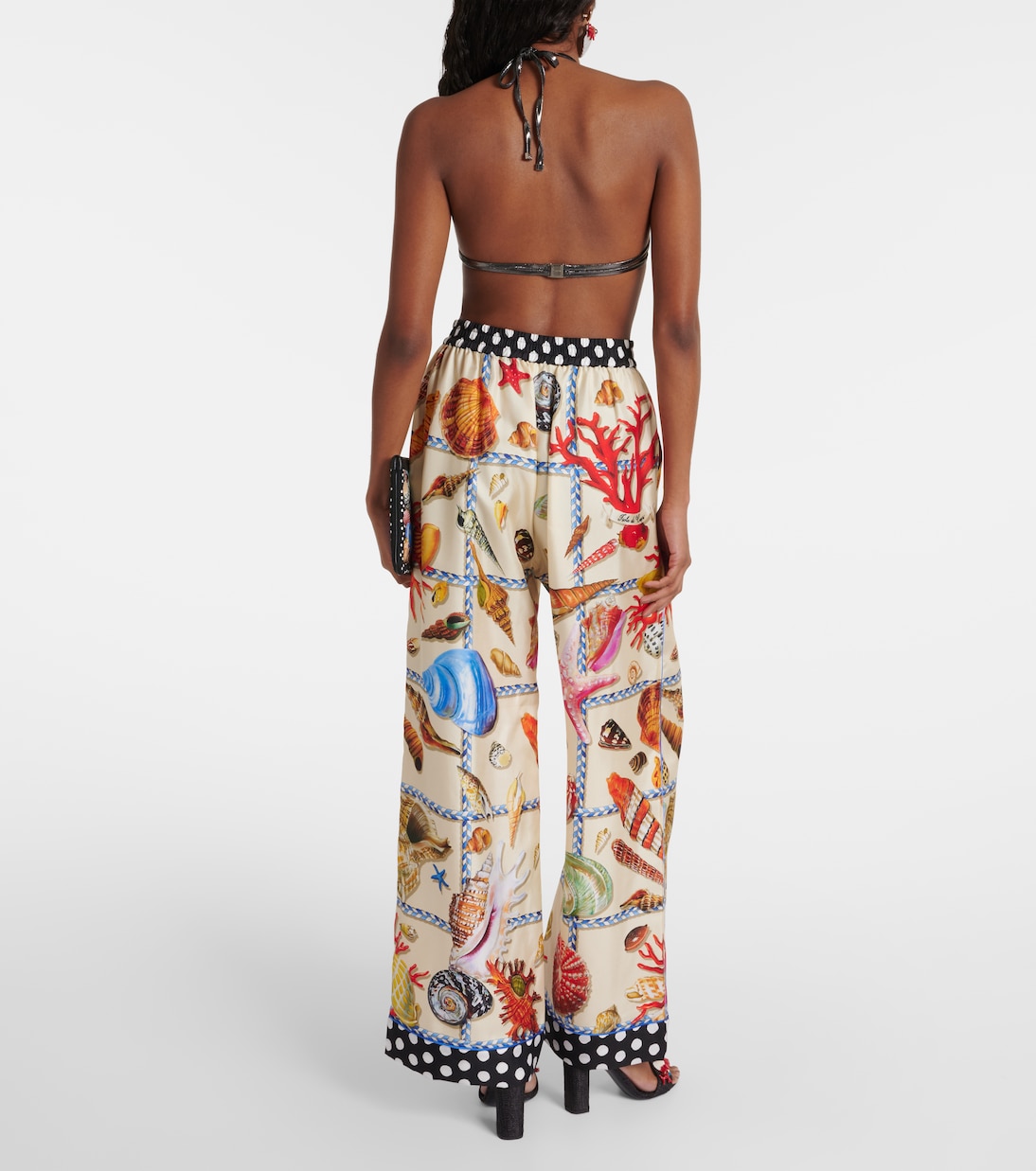 Pantaloni a palazzo Capri in seta | Dolce&Gabbana