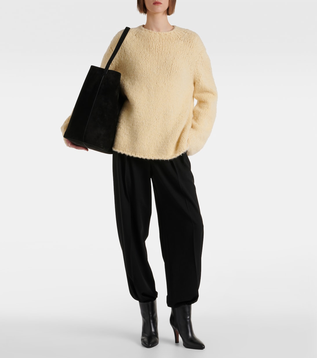 Sac N/S Park Large en daim | The Row