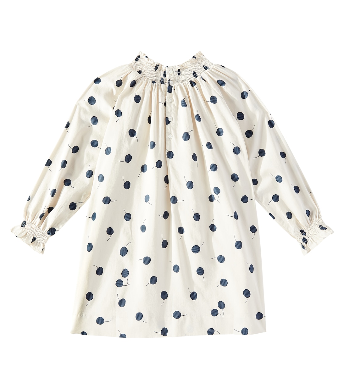 Abito Fleur in cotone arricciato | Bonpoint