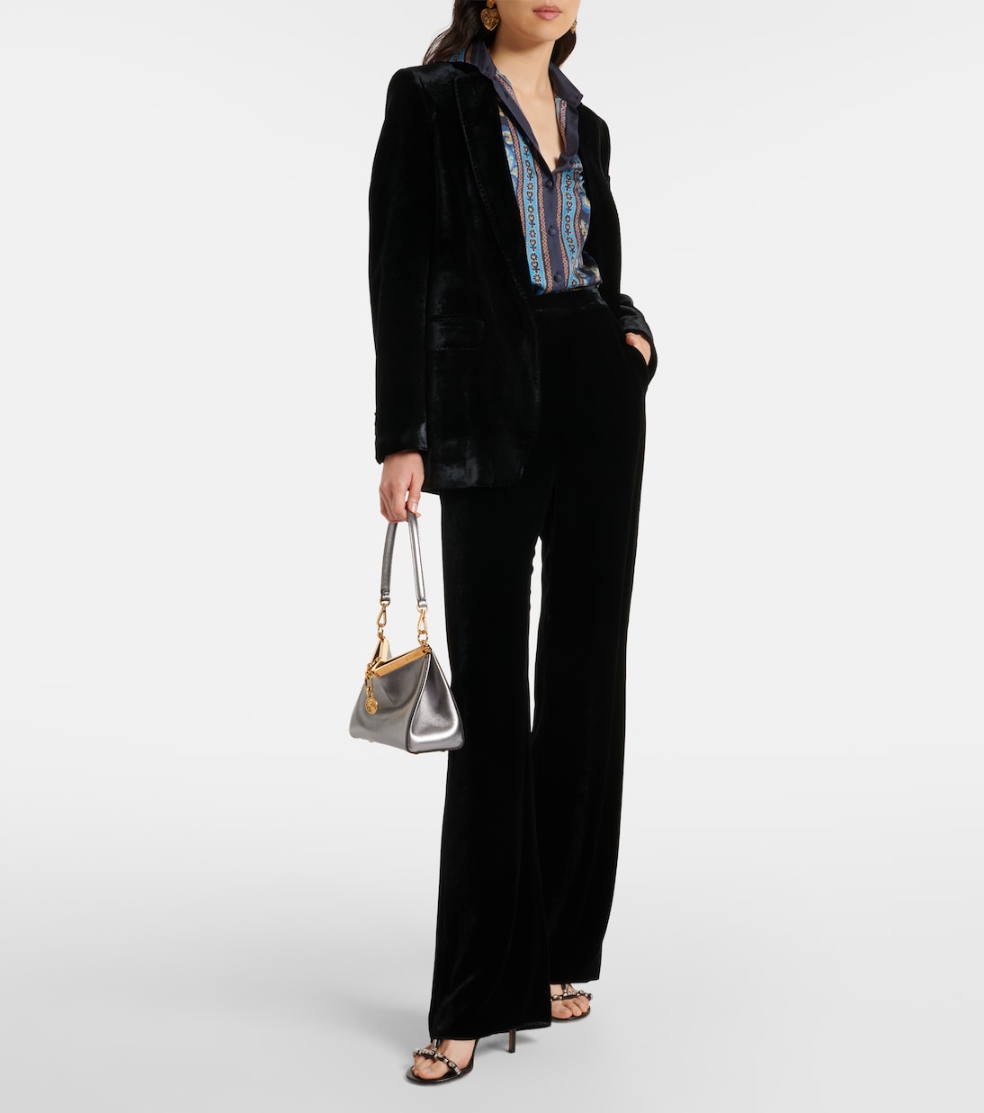 Velvet straight pants | Etro