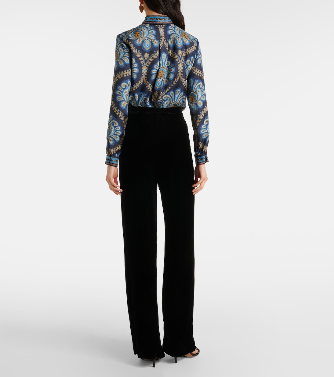 Velvet straight pants | Etro