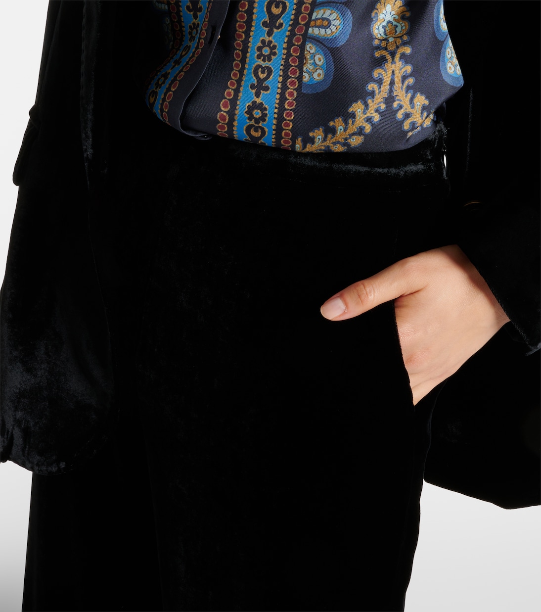 Velvet straight pants | Etro