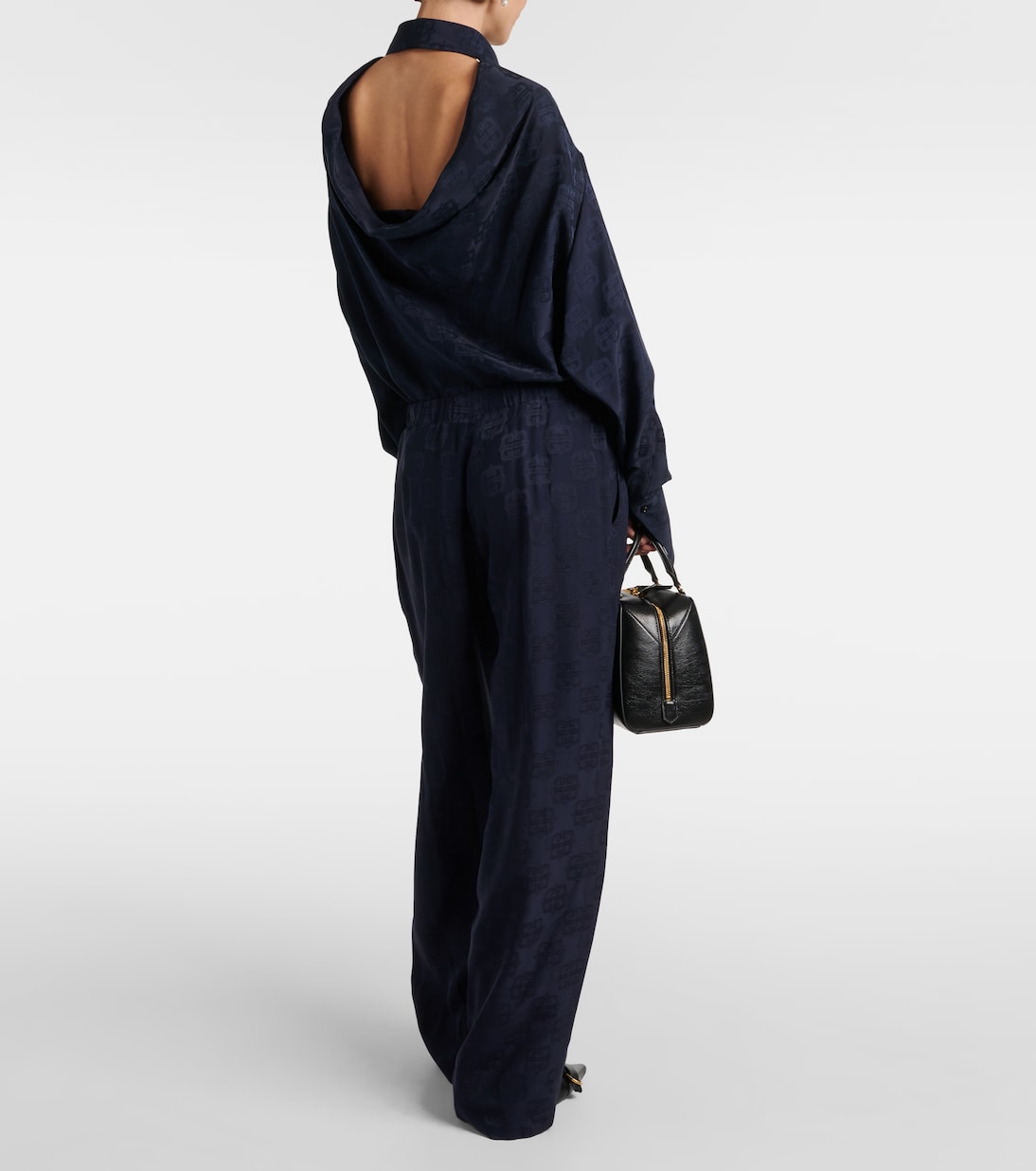 Pantaloni a gamba larga in jacquard GG | Givenchy