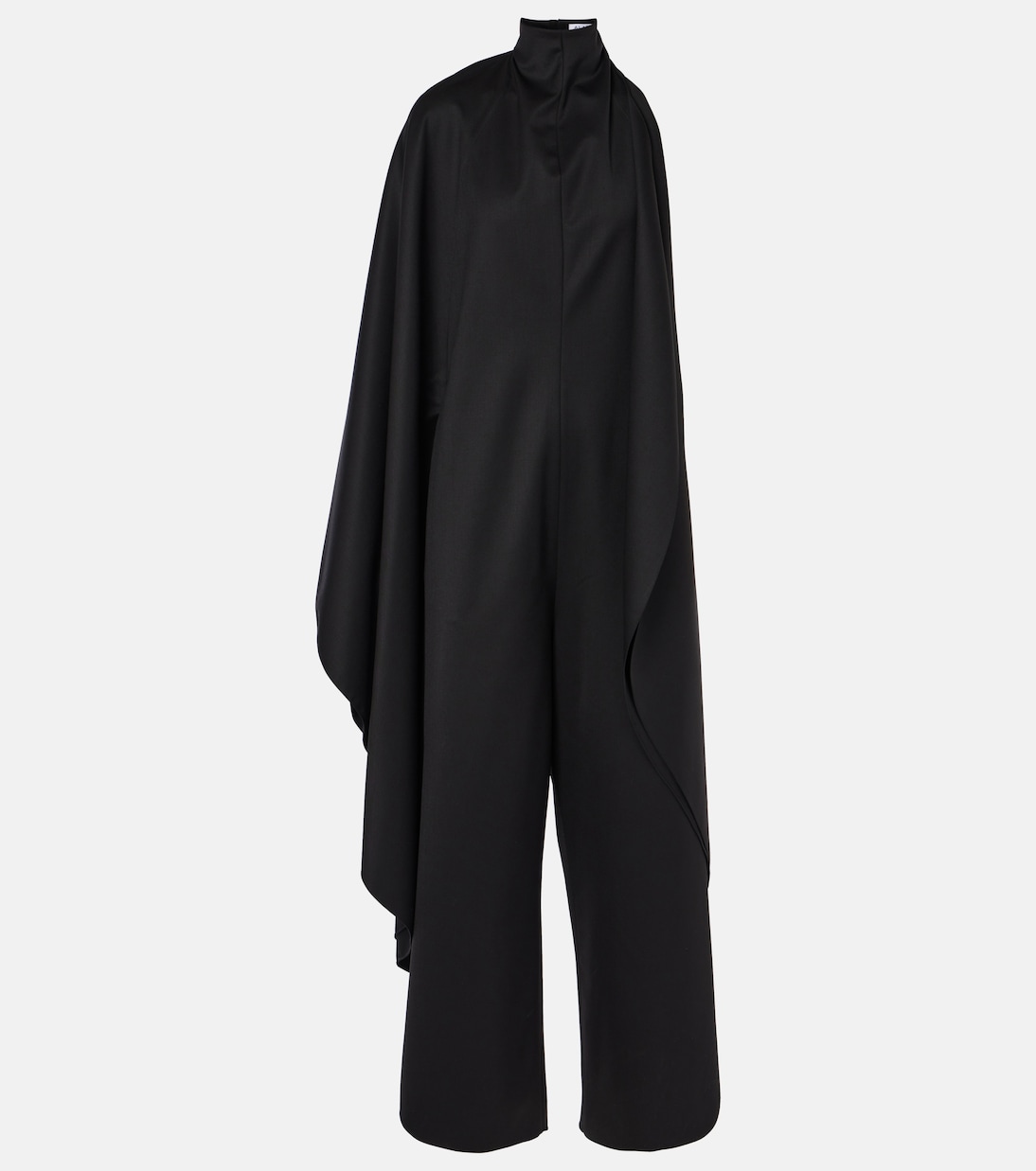 Open-back wool grain de poudre jumpsuit | Alaïa