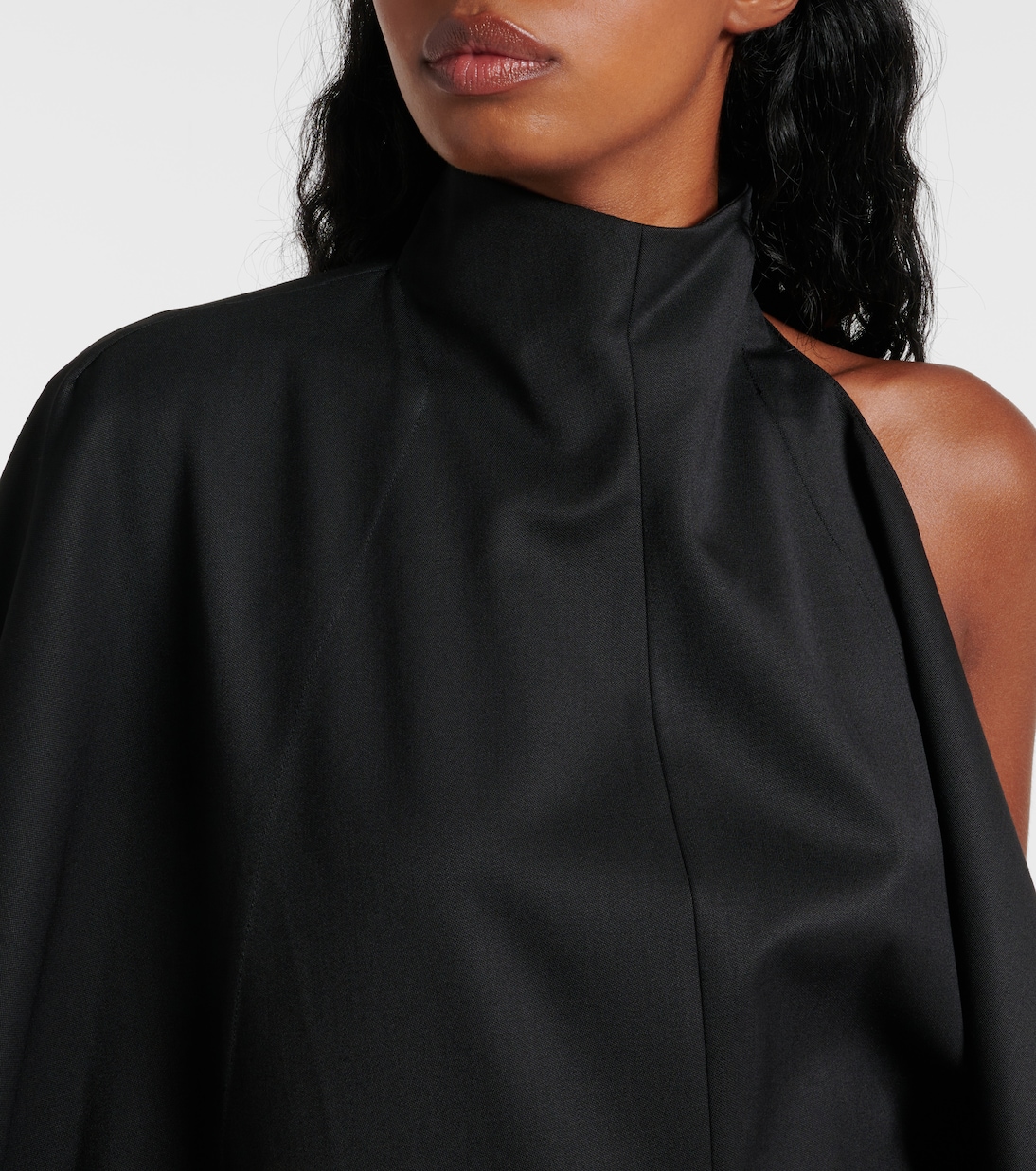 Open-back wool grain de poudre jumpsuit | Alaïa