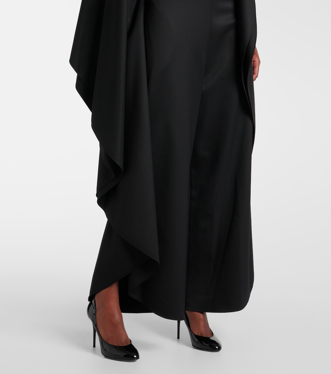 Open-back wool grain de poudre jumpsuit | Alaïa