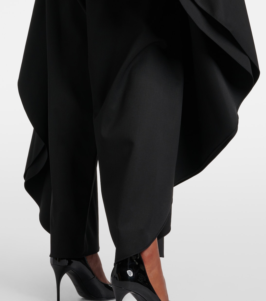 Open-back wool grain de poudre jumpsuit | Alaïa