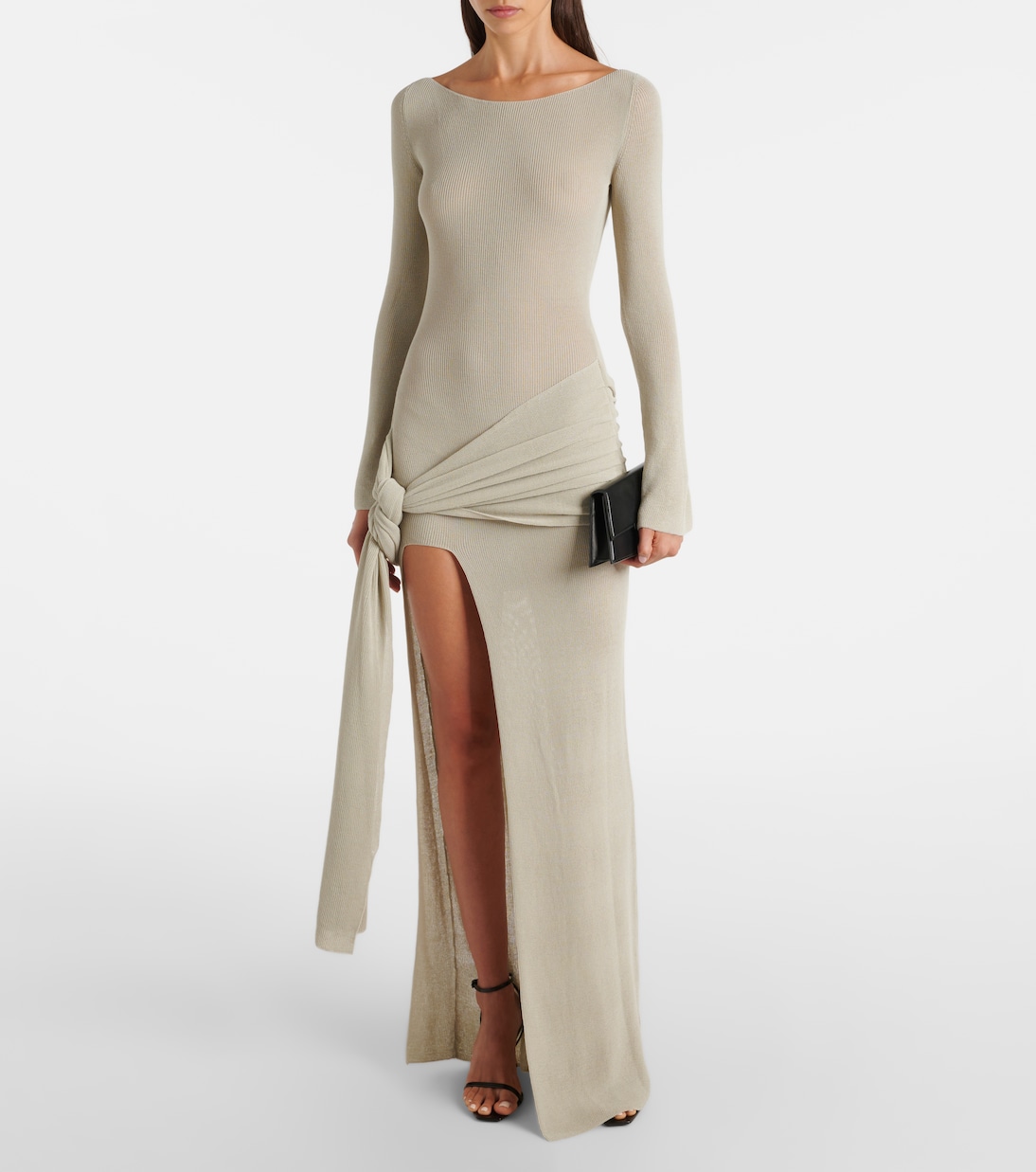 Vestido largo Astra en mezcla de algodón | Aya Muse