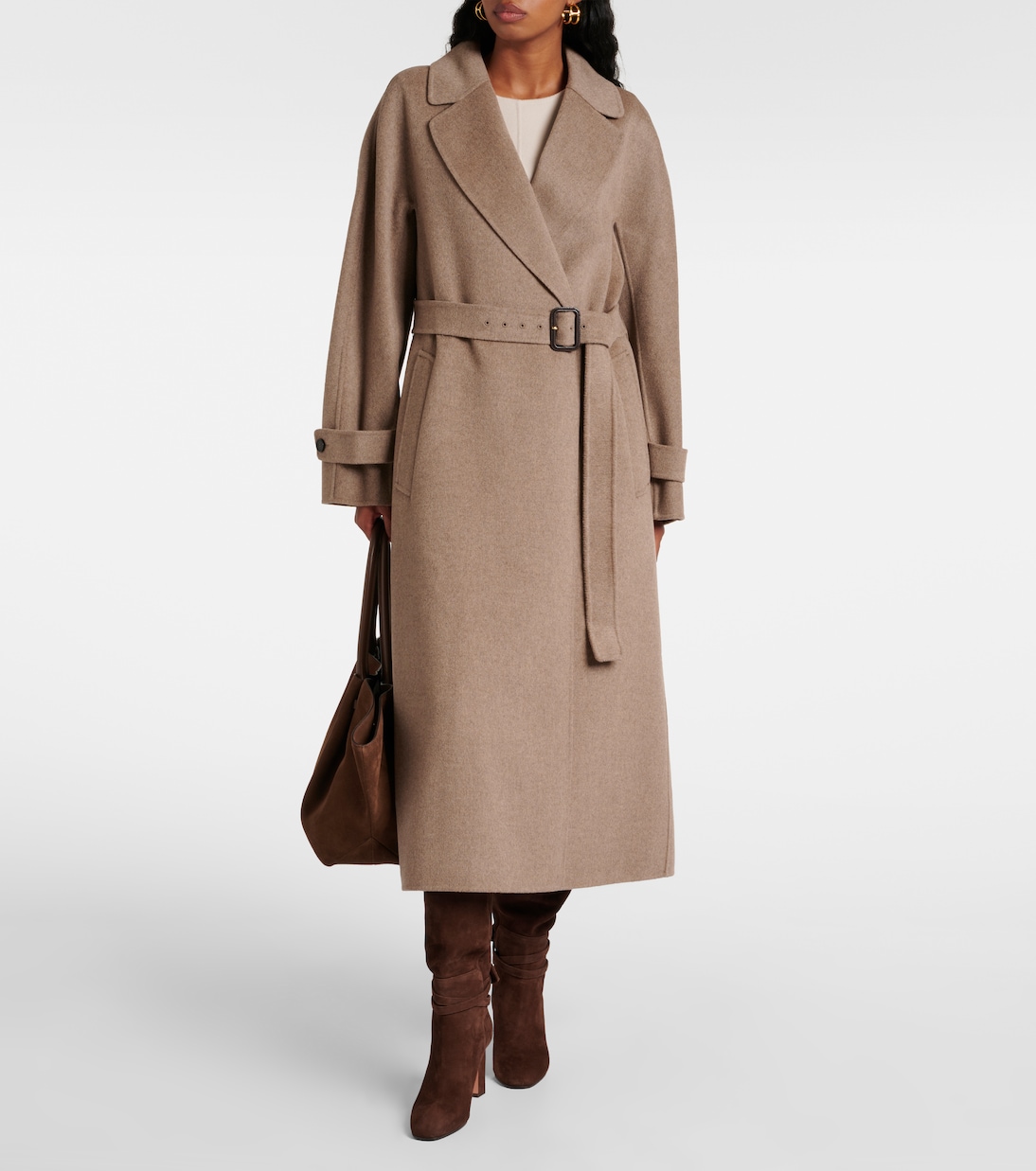 Ebano virgin wool wrap coat | 'S Max Mara