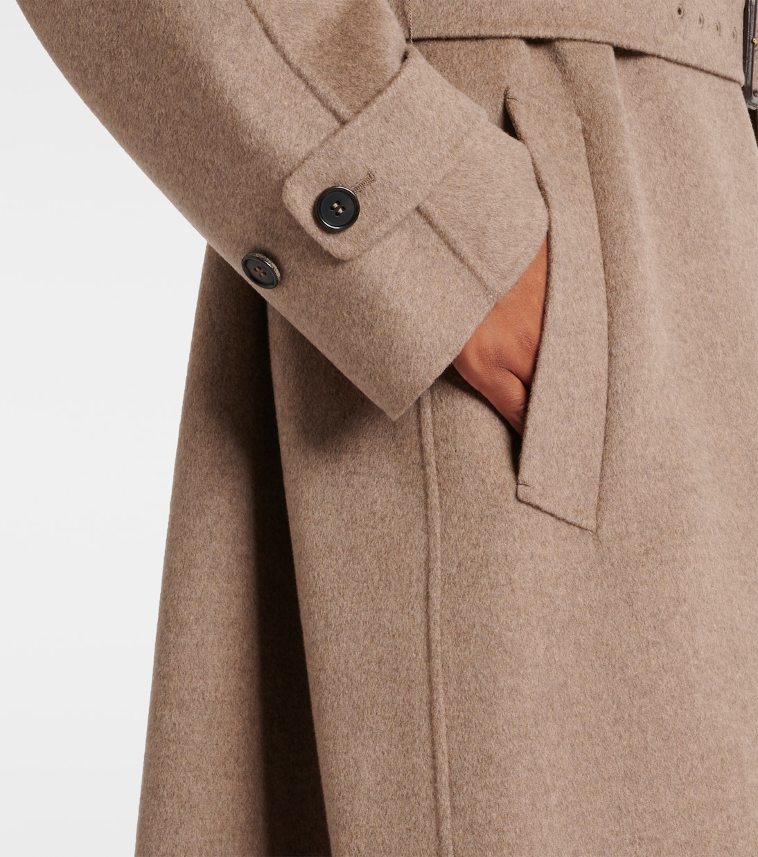Ebano virgin wool wrap coat | 'S Max Mara