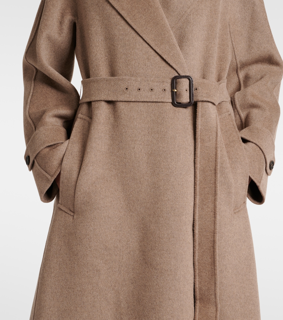 Ebano virgin wool wrap coat | 'S Max Mara