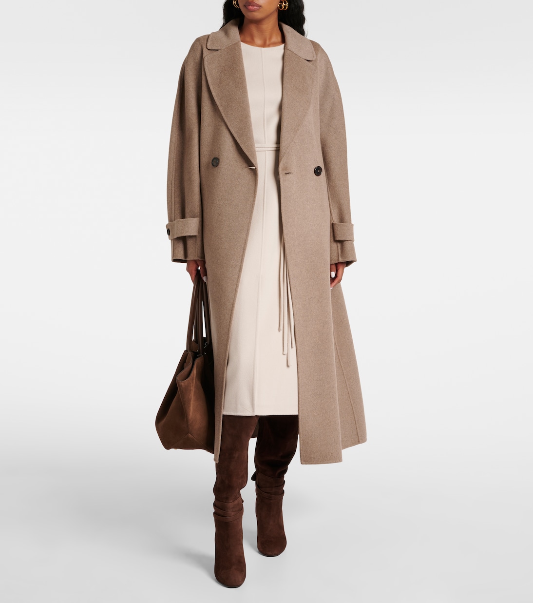 Ebano virgin wool wrap coat | 'S Max Mara