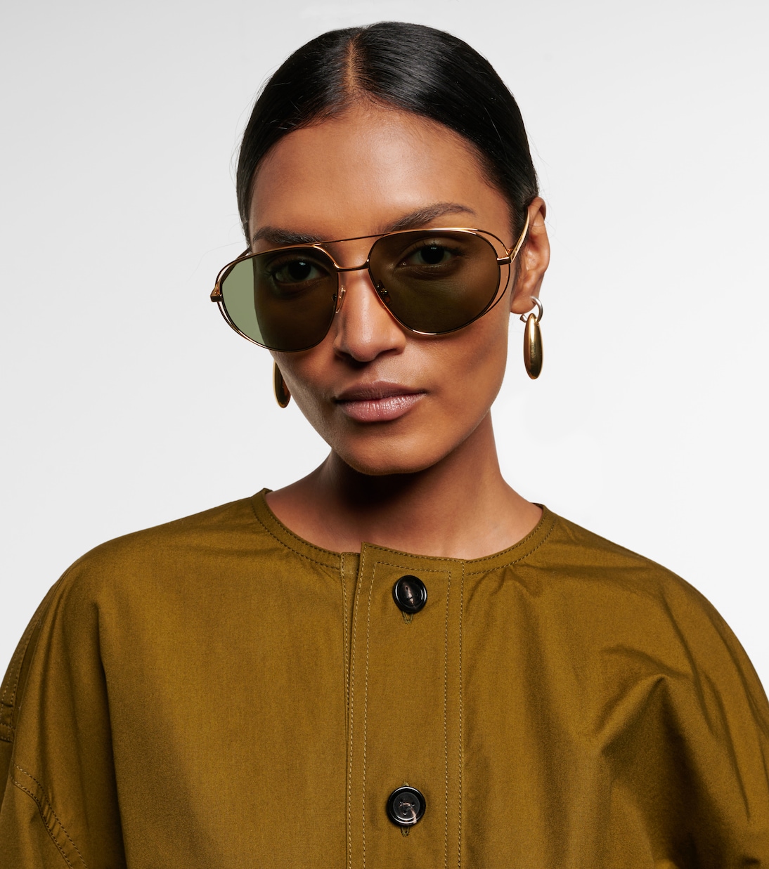 Occhiali da sole stile aviatore BOTTEGA VENETA per giovani trendsetter