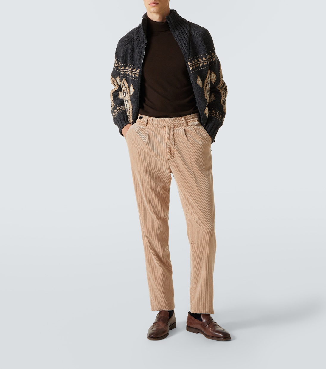 Gerade Hose aus Baumwoll-Cord | Brunello Cucinelli