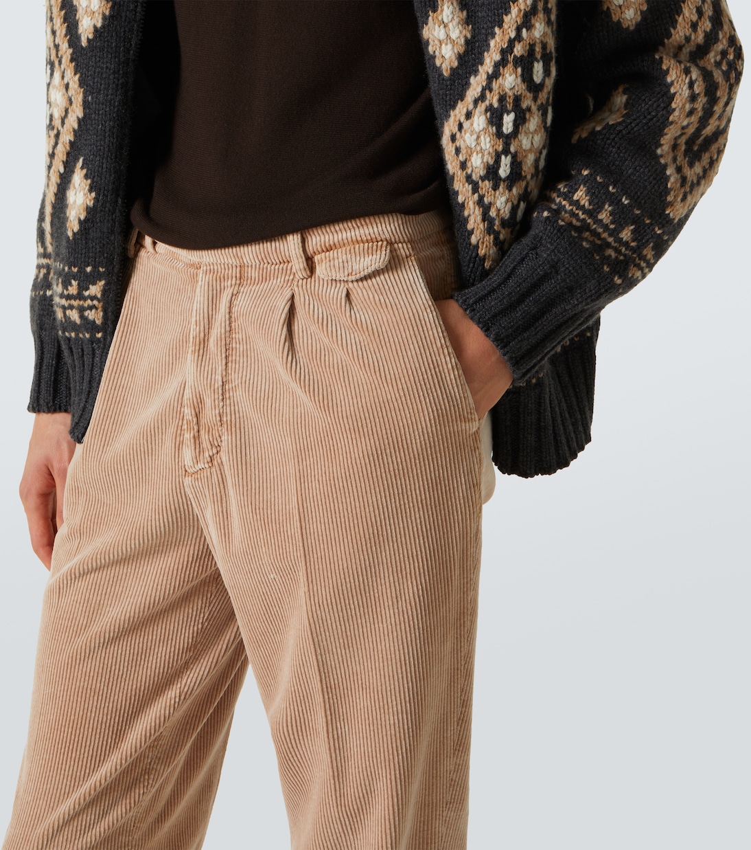 Gerade Hose aus Baumwoll-Cord | Brunello Cucinelli