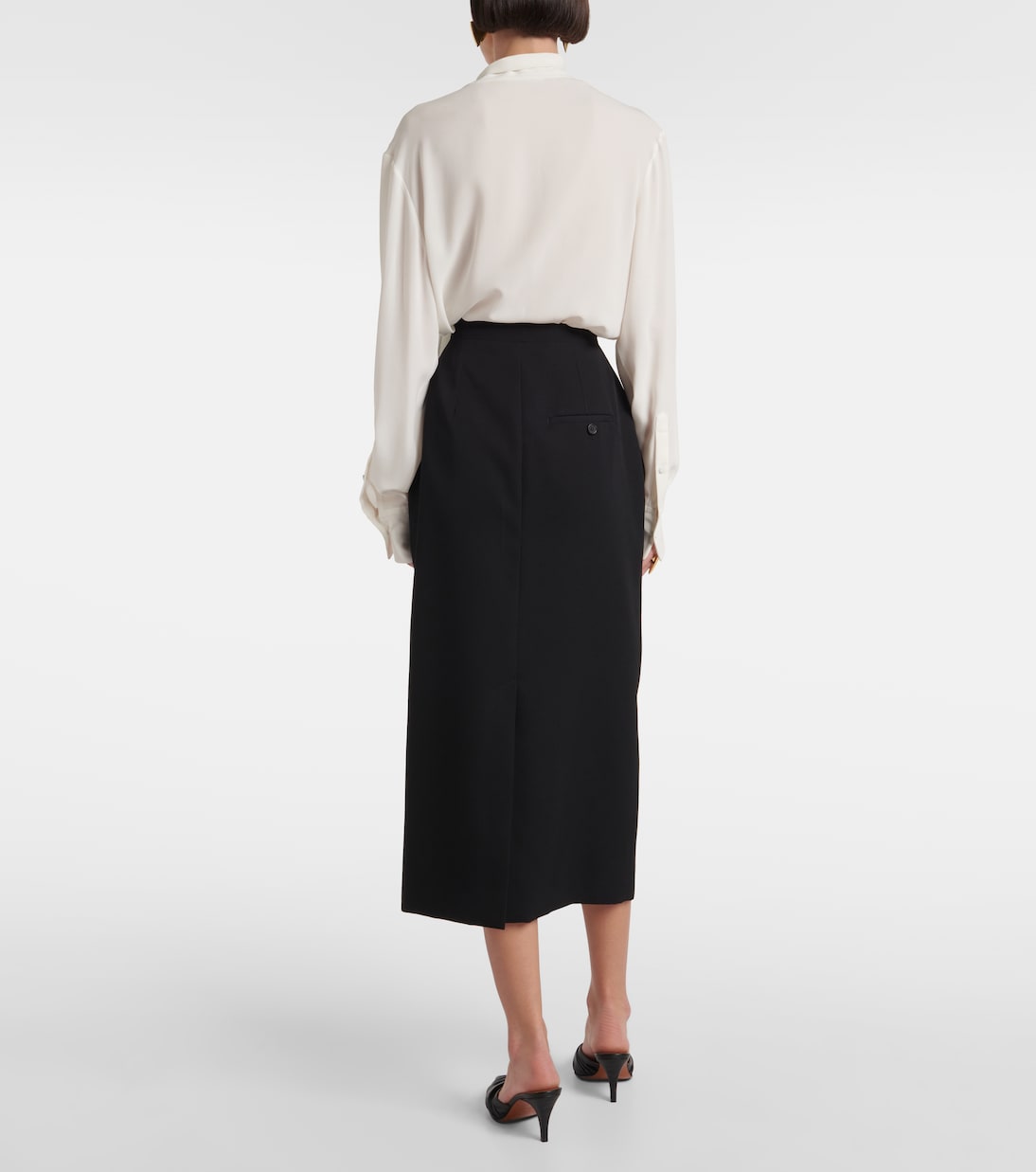 Jupe crayon en laine | McQueen