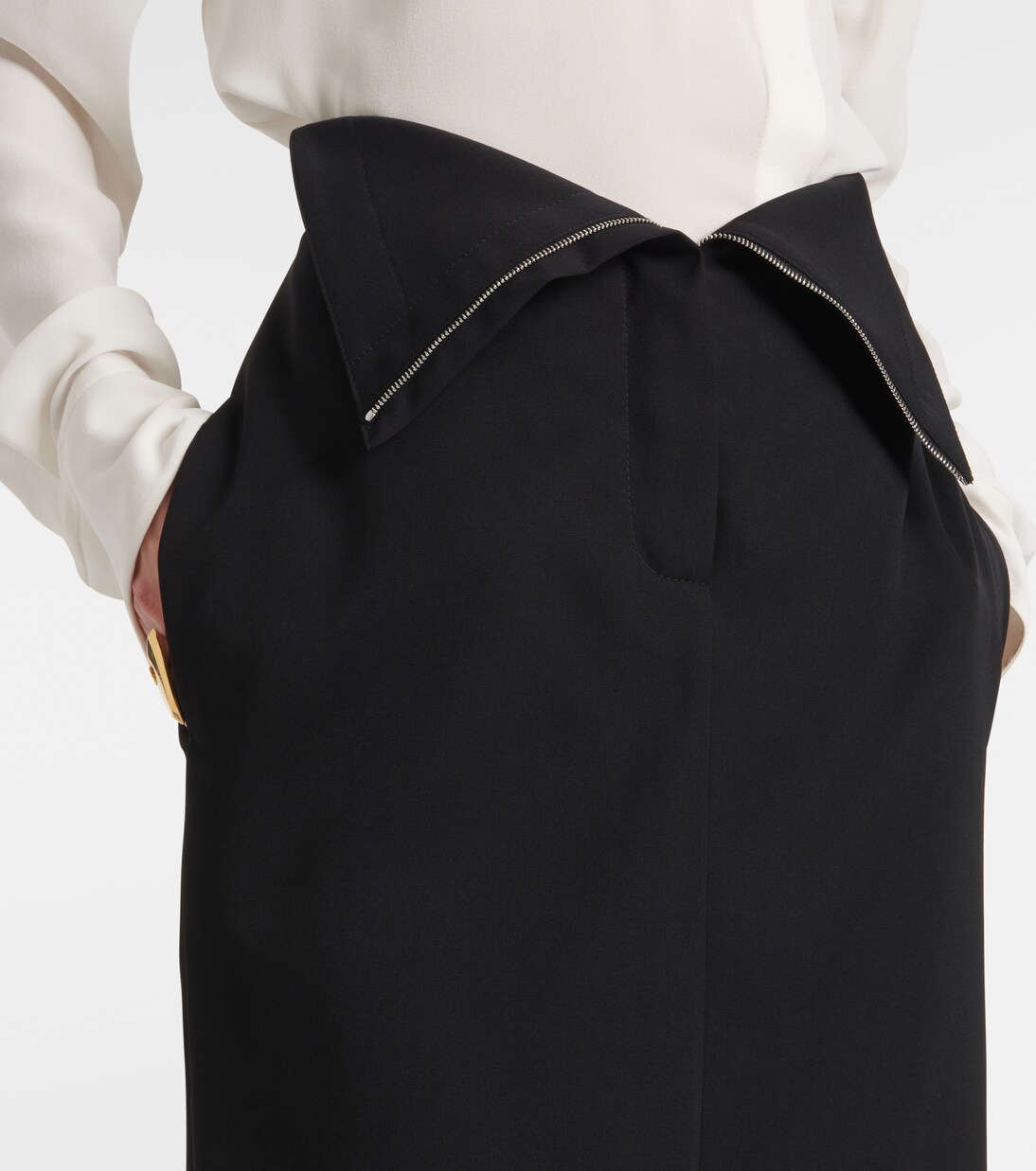 Jupe crayon en laine | McQueen