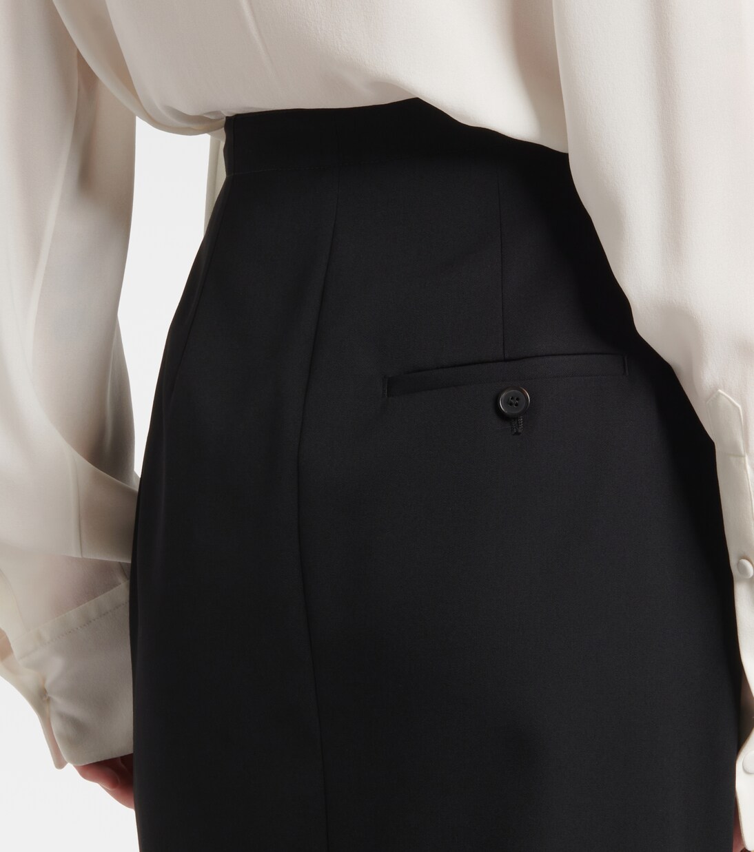 Jupe crayon en laine | McQueen