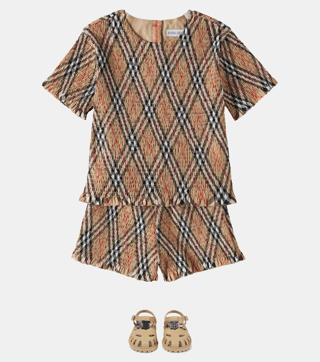 Short en coton à carreaux | Burberry Kids