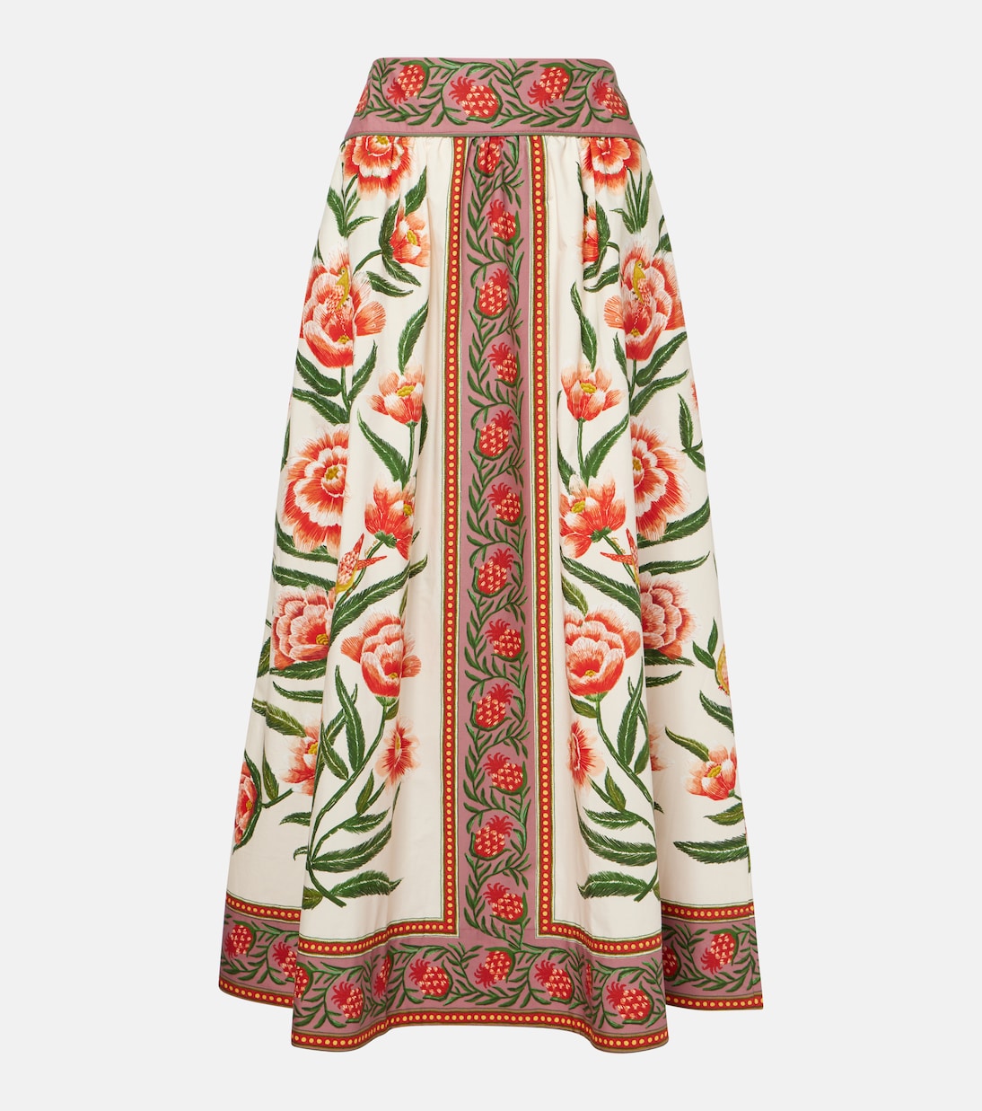 Printed cotton midi skirt | Farm Rio