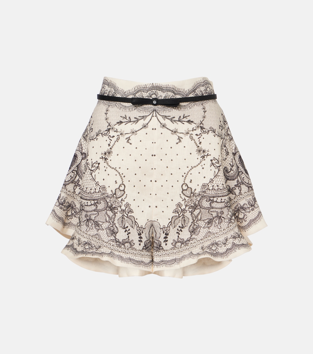 Shorts Crush a vita alta in lino | Zimmermann