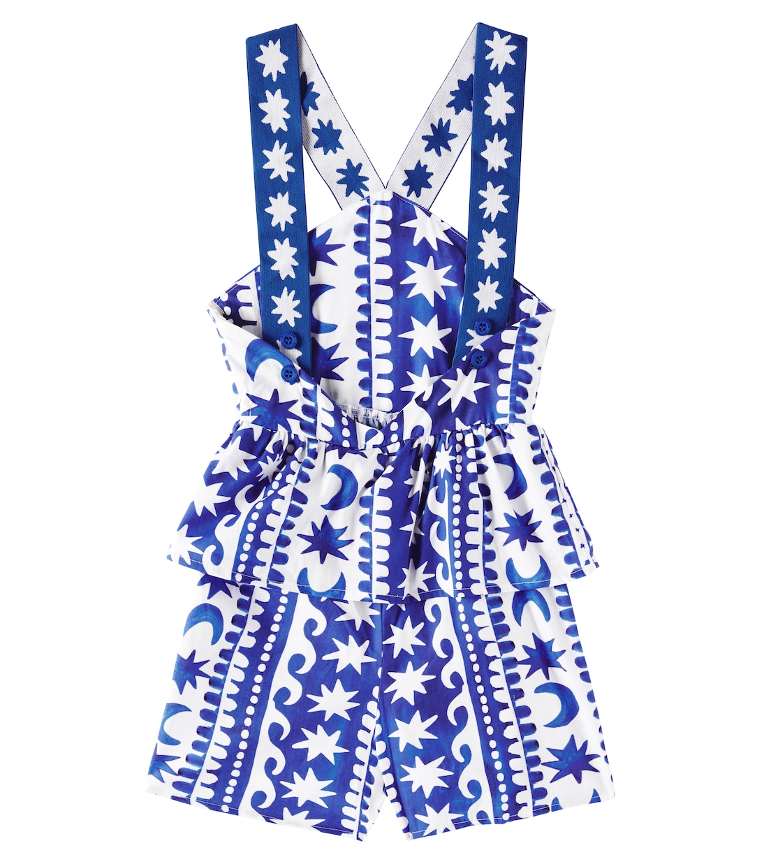 Jumpsuit corta in cotone con stampa | Fábula