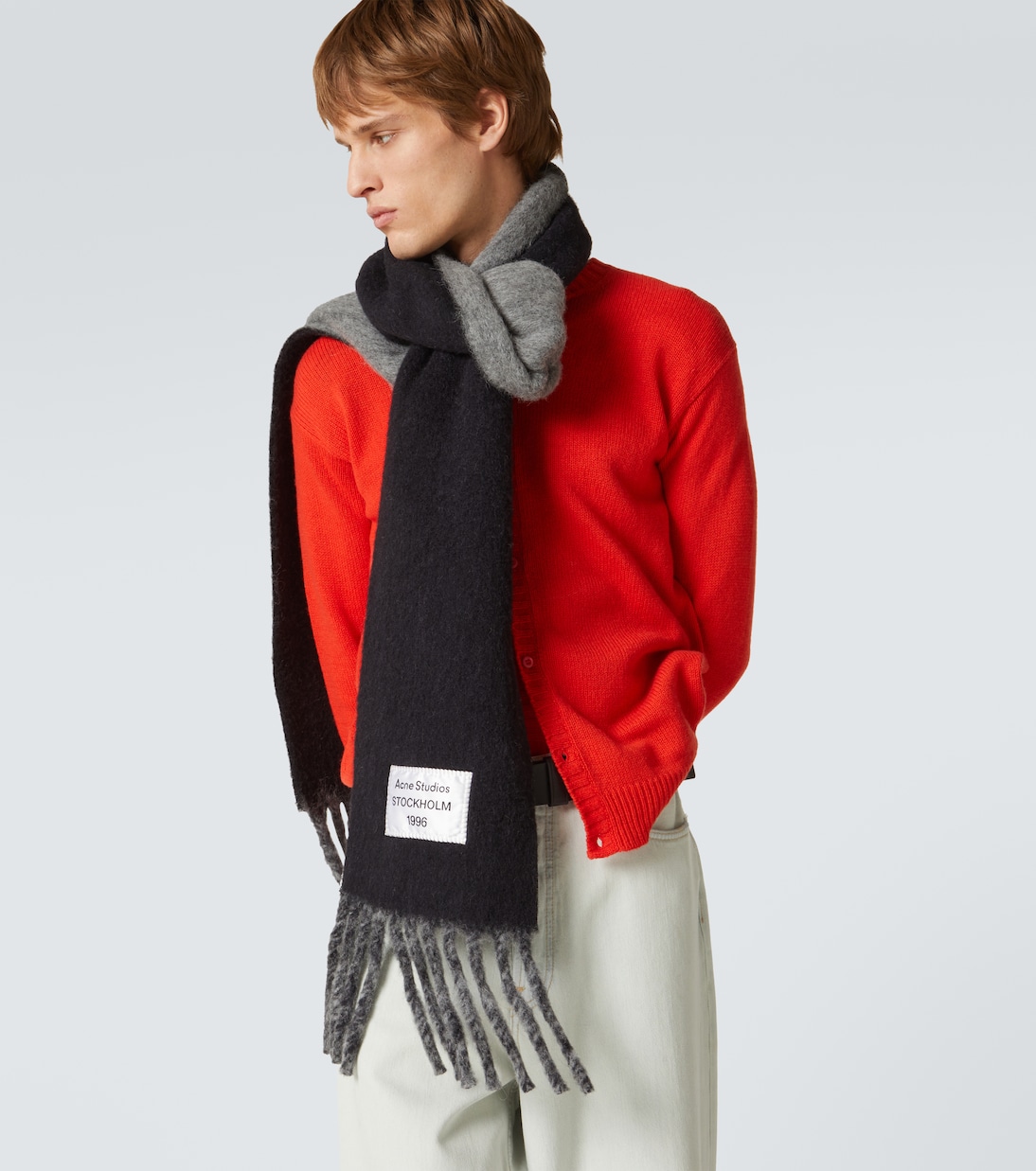 Sciarpa in misto alpaca con logo | Acne Studios