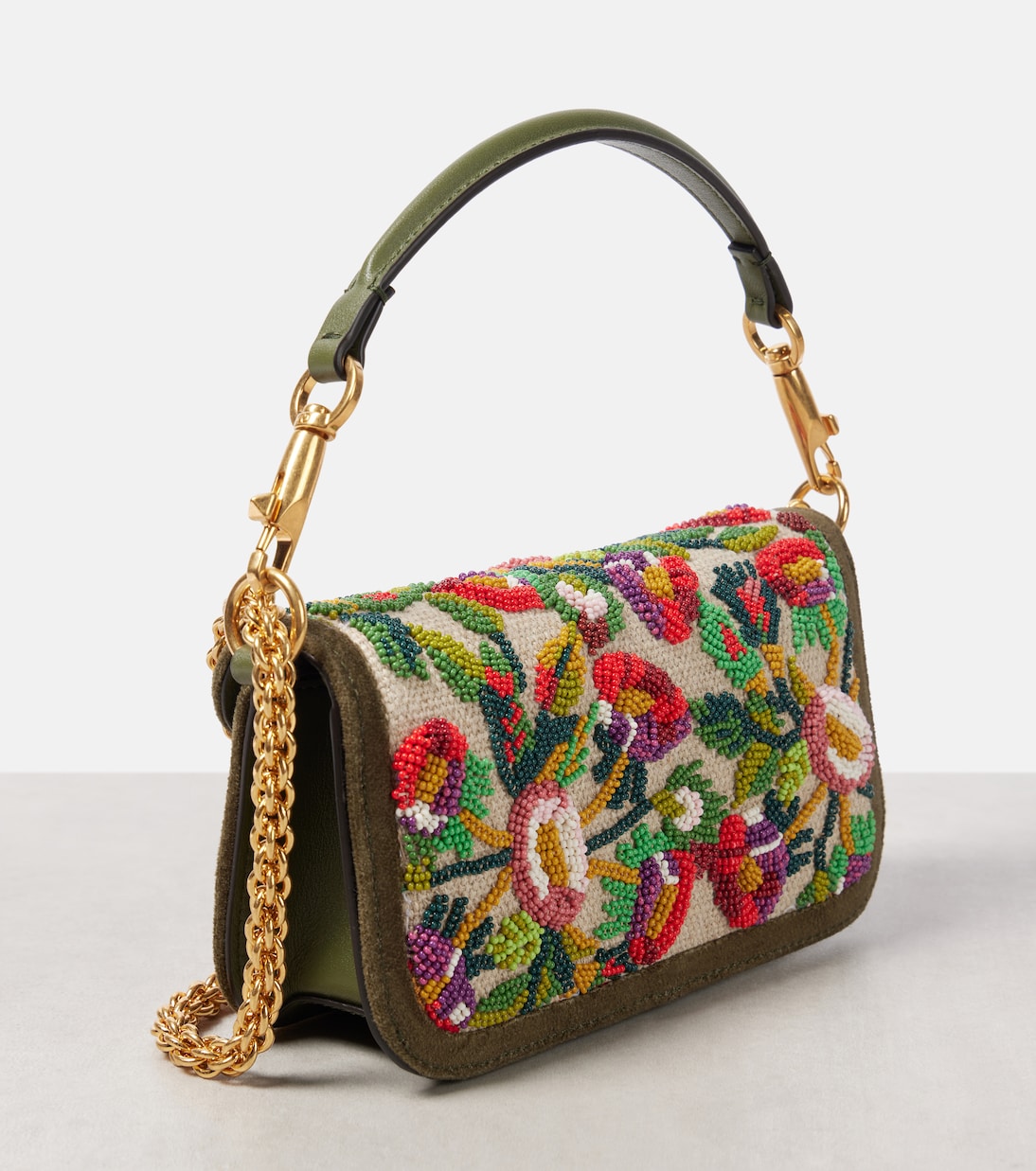Borsa a spalla Locò Small in jacquard | Valentino Garavani