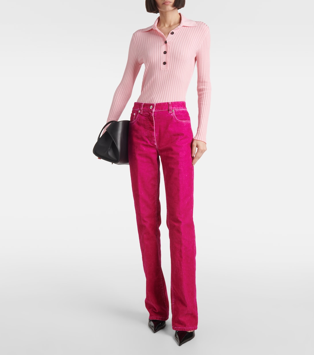 Pantaloni regular in drill di misto cotone | Ferragamo