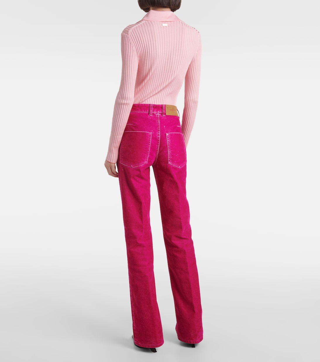 Pantaloni regular in drill di misto cotone | Ferragamo