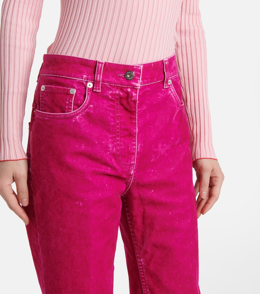 Pantaloni regular in drill di misto cotone | Ferragamo