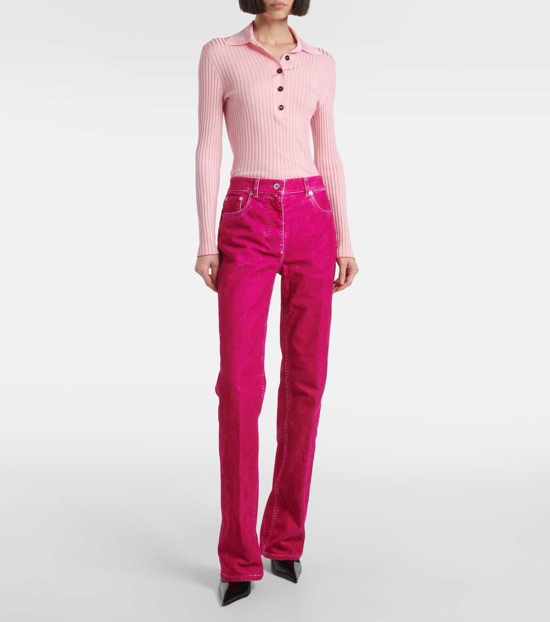 Pantaloni regular in drill di misto cotone | Ferragamo