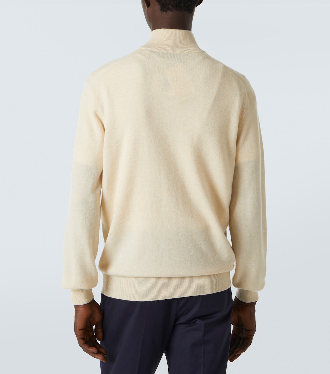 Pullover in cashmere con zip | Brunello Cucinelli