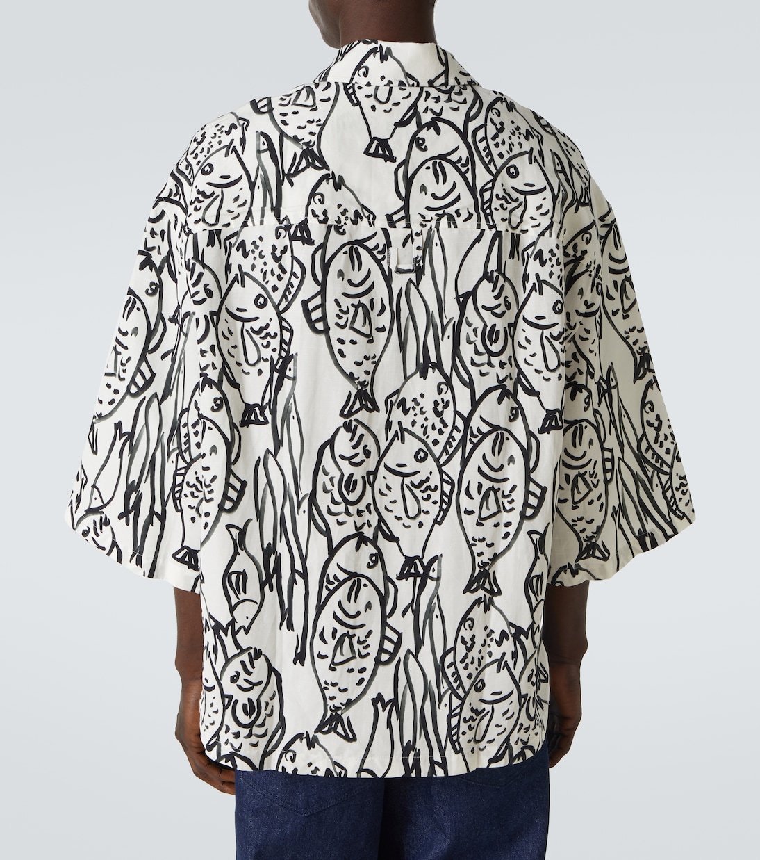 Camicia Aloe in popeline stampato | Jacquemus