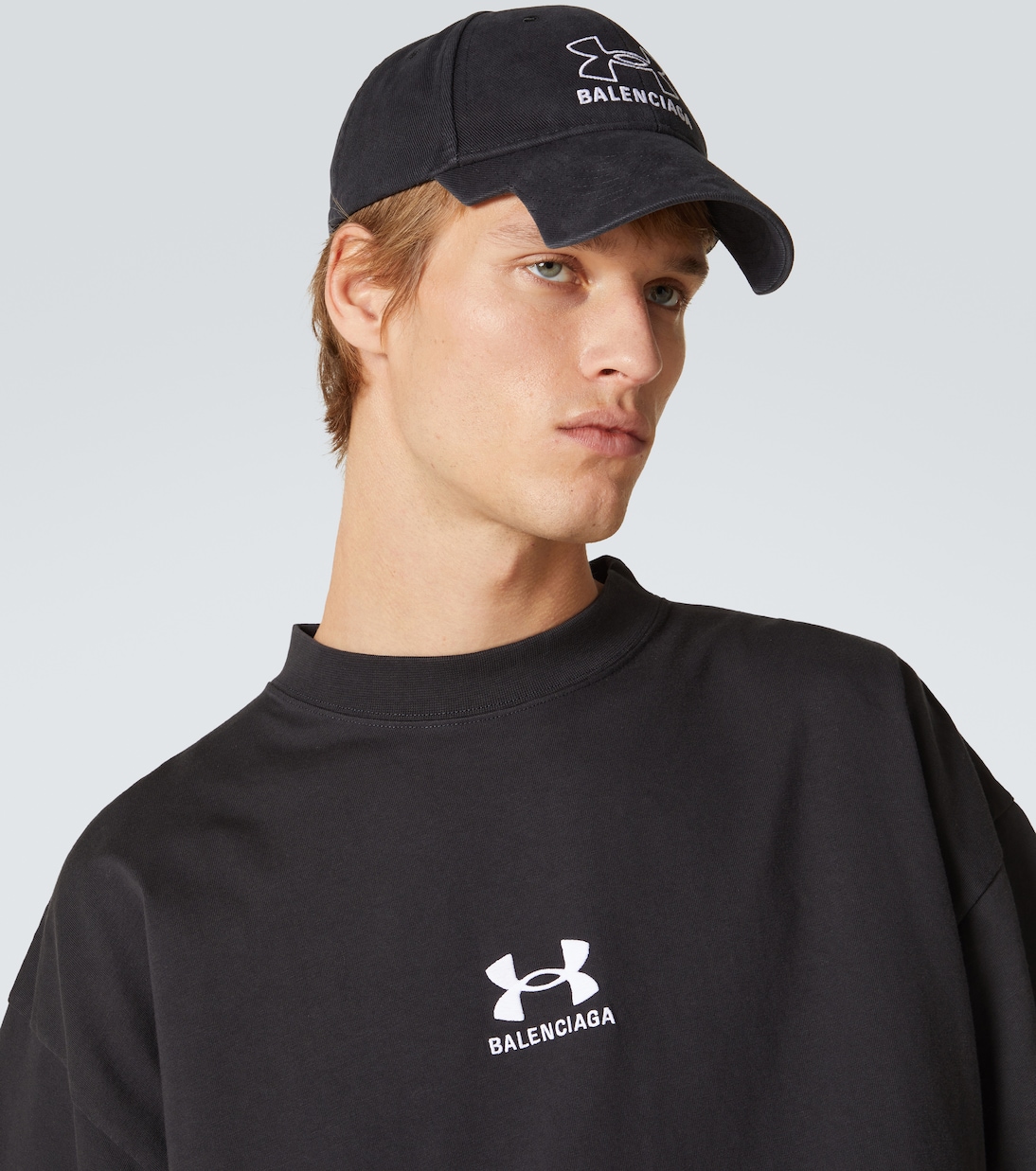 Bestickte Baseballcap aus Denim | Balenciaga
