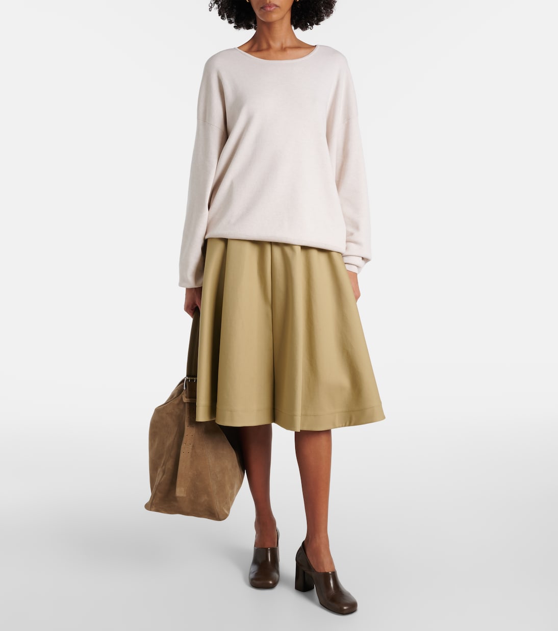 Borsa a spalla in suede | Lemaire