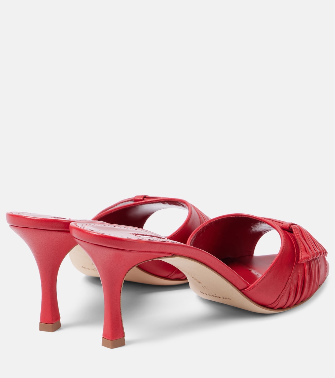 Pantoletten Ebakmu 70 aus Leder | Manolo Blahnik