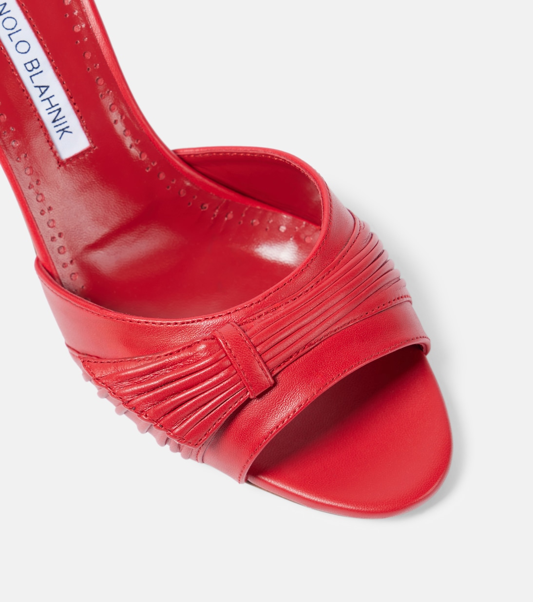 Pantoletten Ebakmu 70 aus Leder | Manolo Blahnik