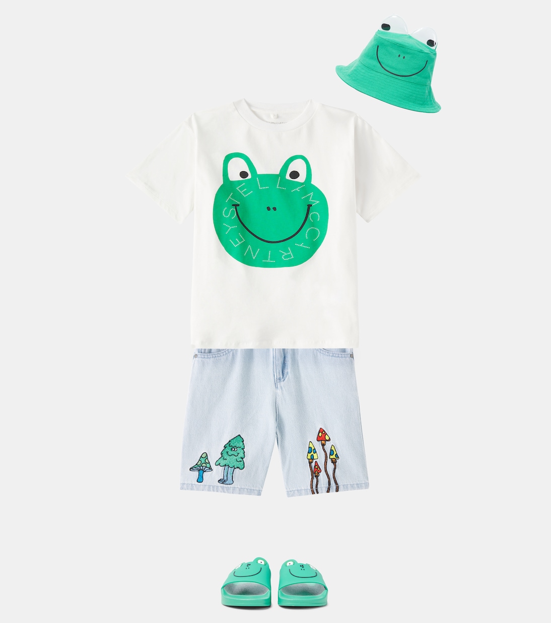 Camiseta de jersey de algodón estampada | Stella McCartney Kids