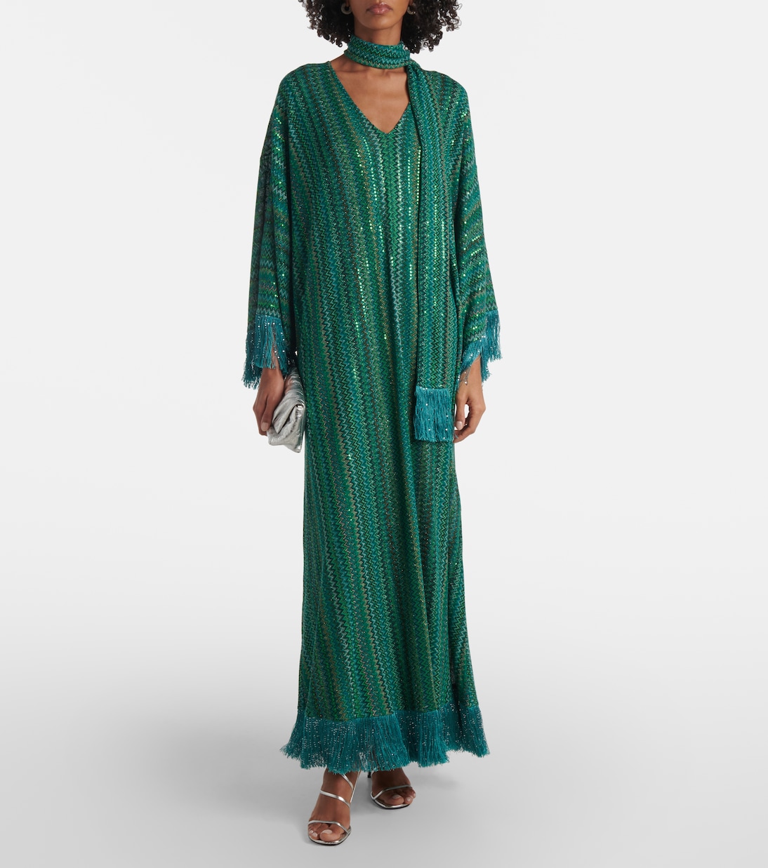 Cafetan Zigzag en lamé à sequins | Missoni