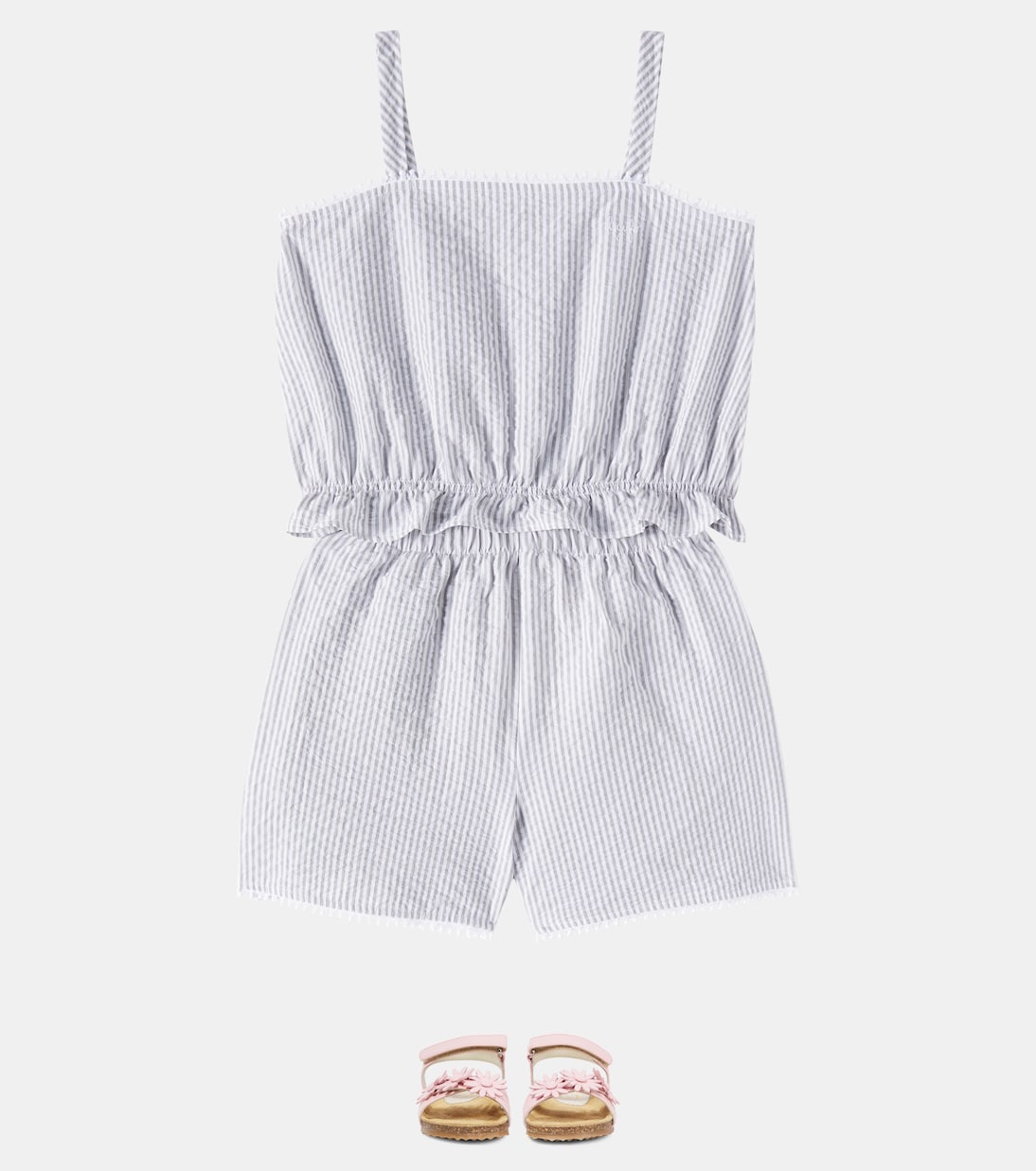 Top e shorts in cotone | Il Gufo
