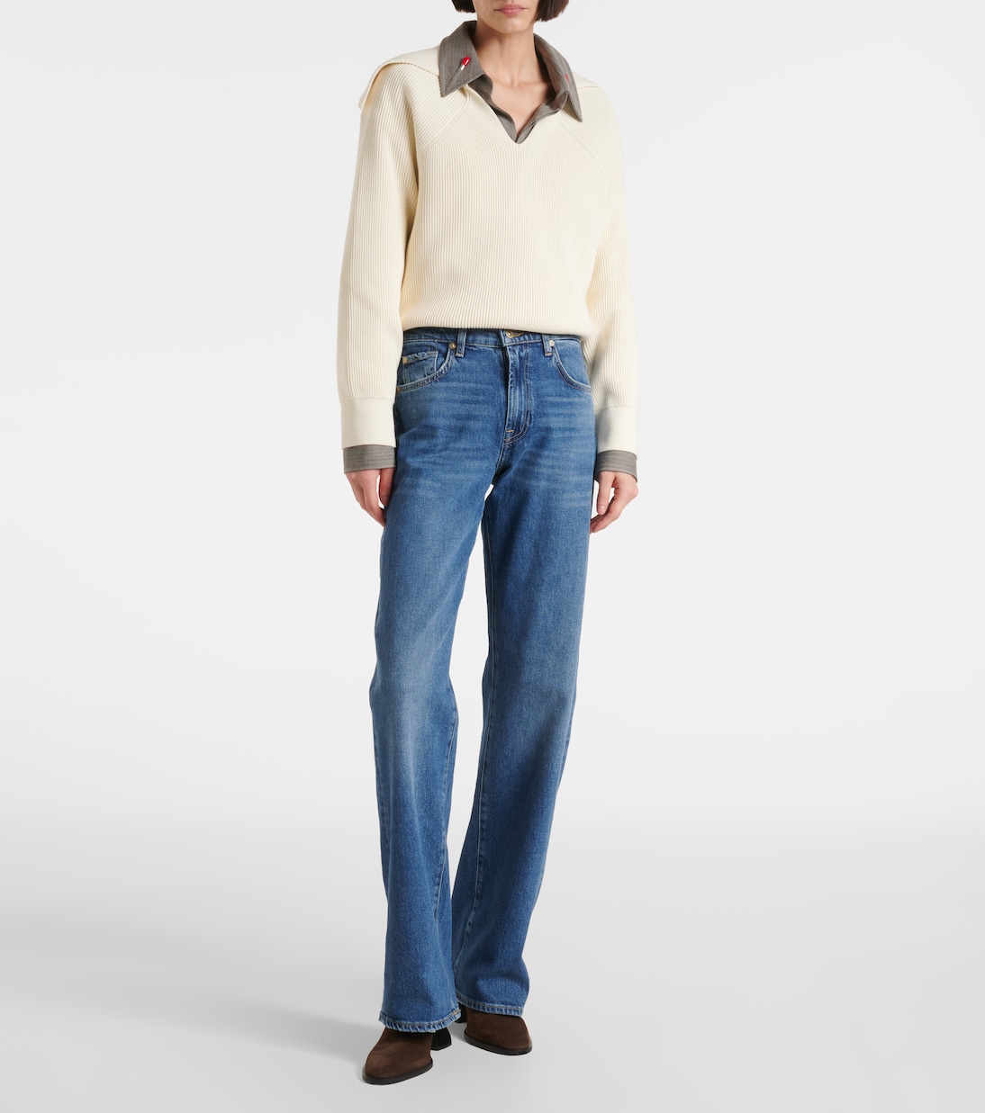 Jeans regular Tess a vita alta | 7 For All Mankind