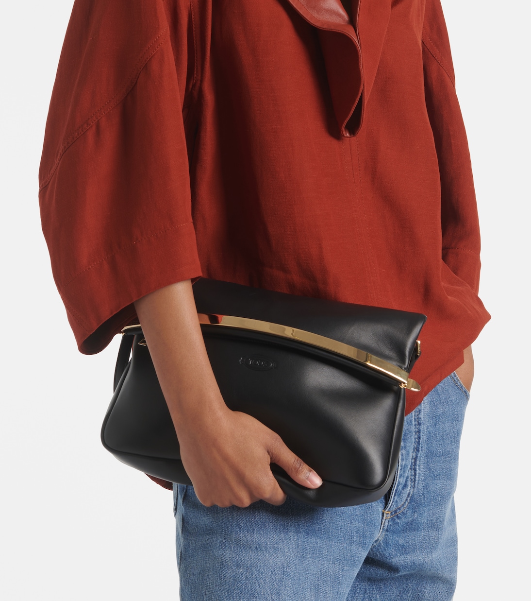 Borsa a spalla Magenta Small in pelle | Tod's