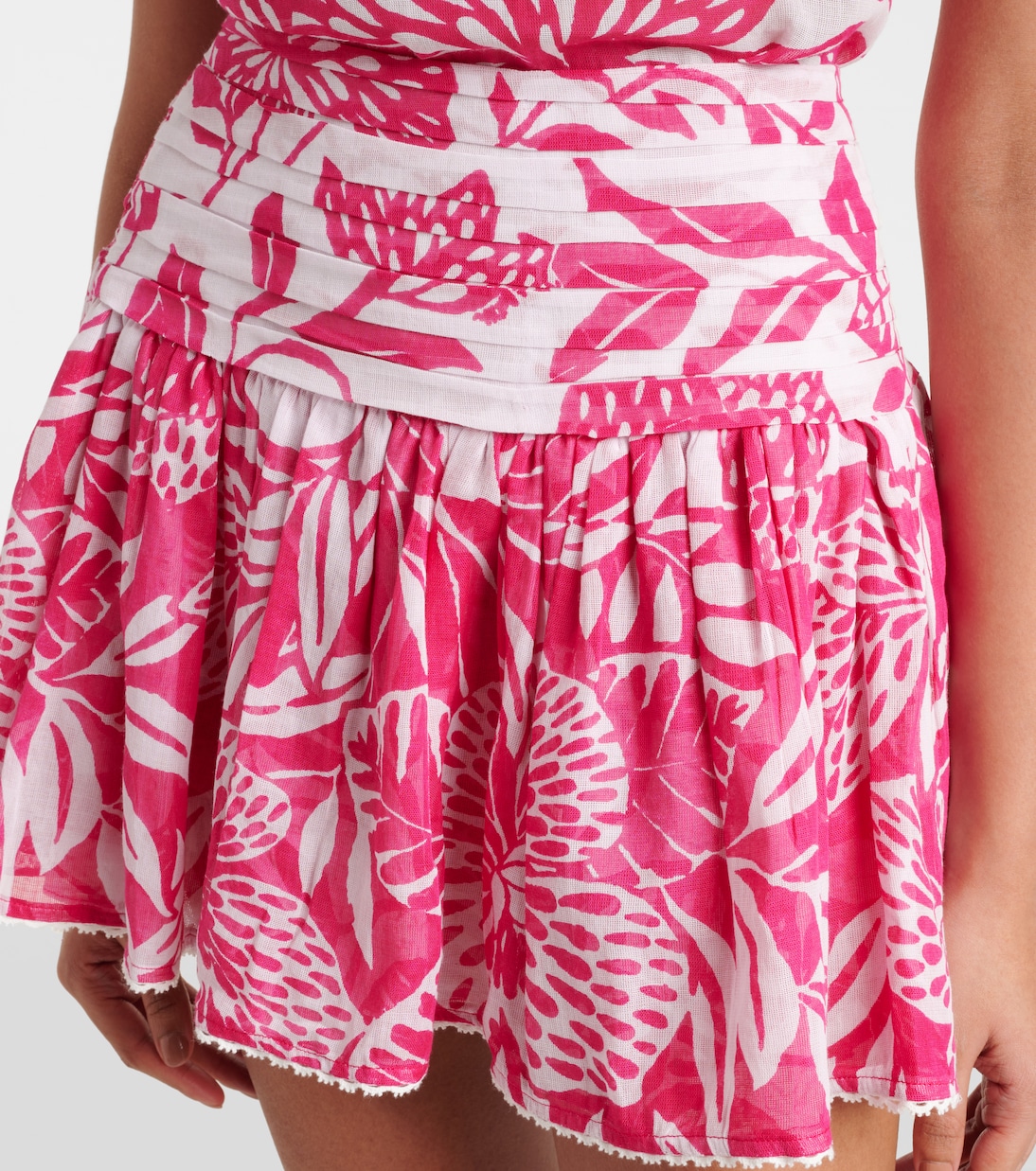 Minigonna Colleen in cotone con stampa floreale | Poupette St Barth