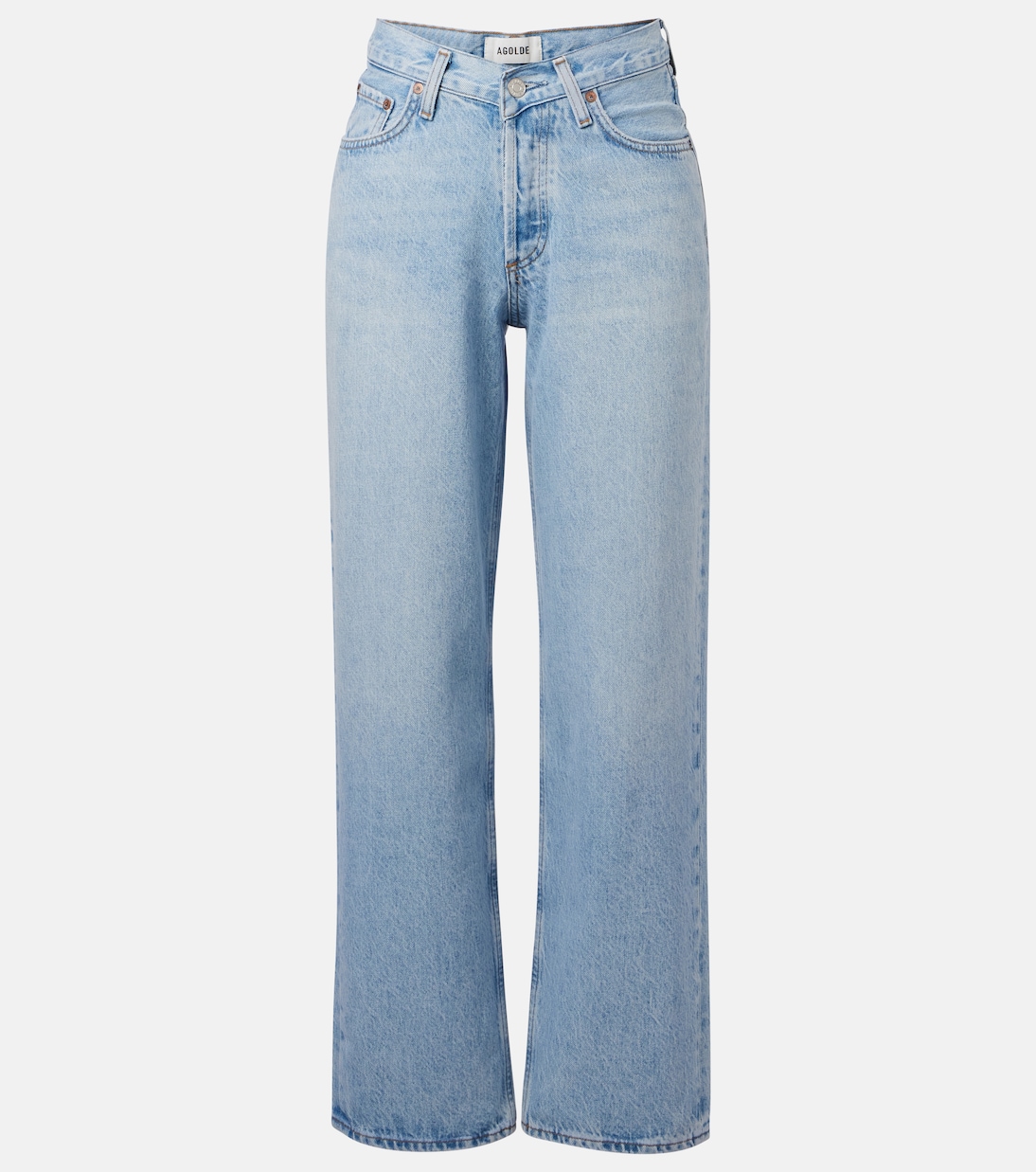 V-Waist Baggy high-rise wide-leg jeans | Agolde
