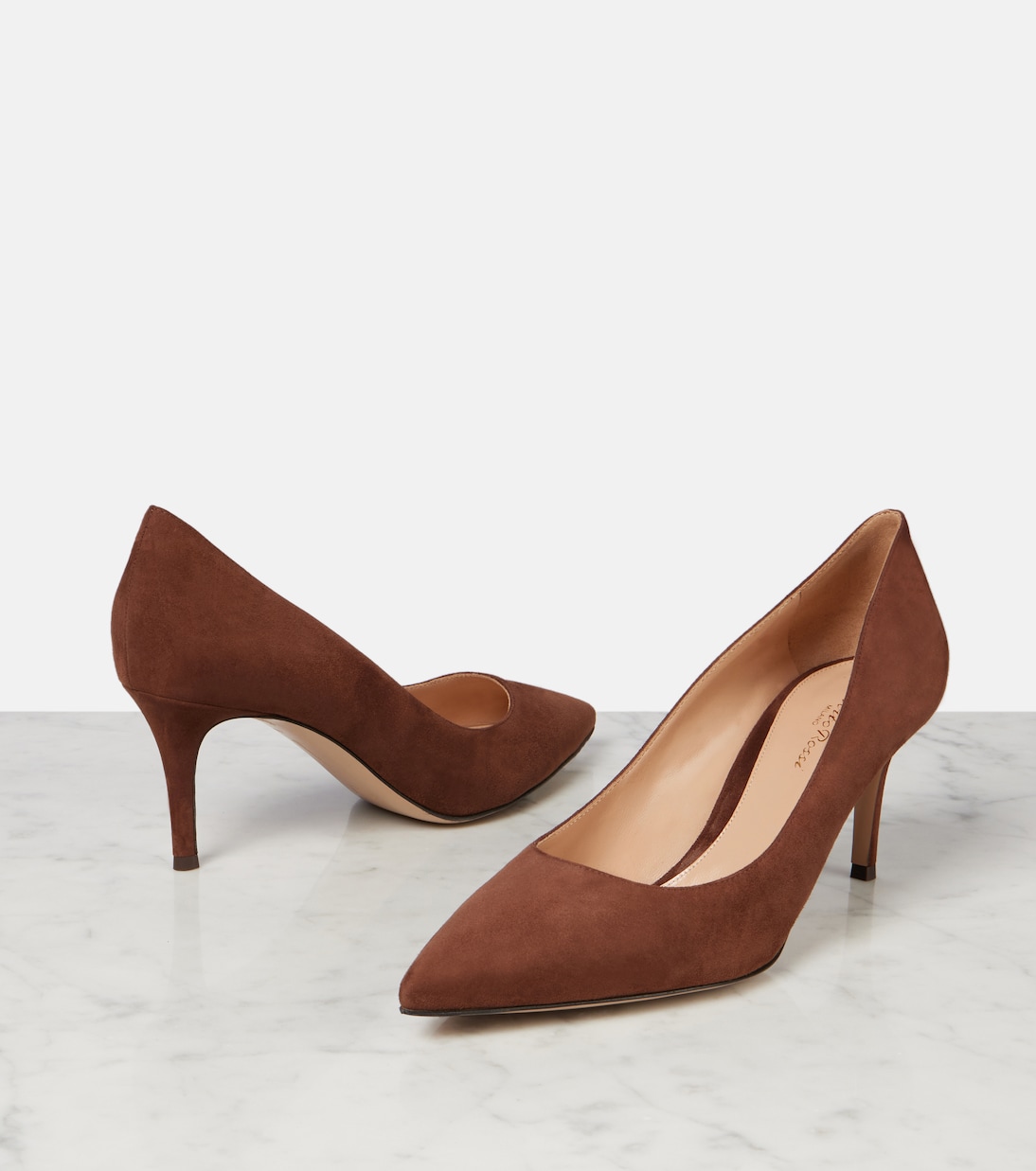 Pumps Gianvito 70 aus Veloursleder | Gianvito Rossi