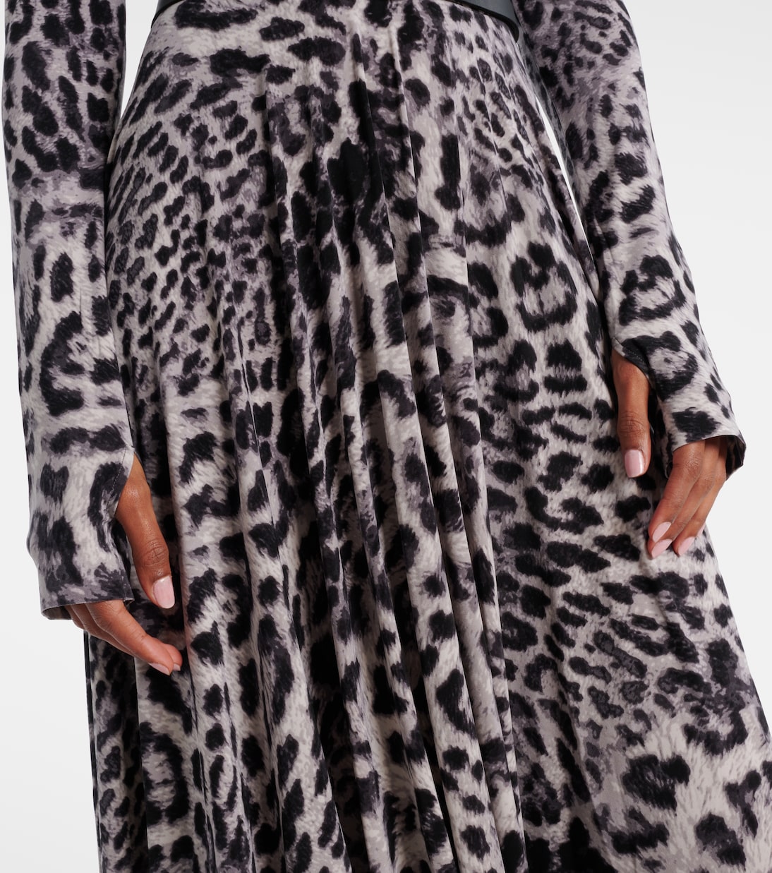 Leopard-print midi dress | Norma Kamali