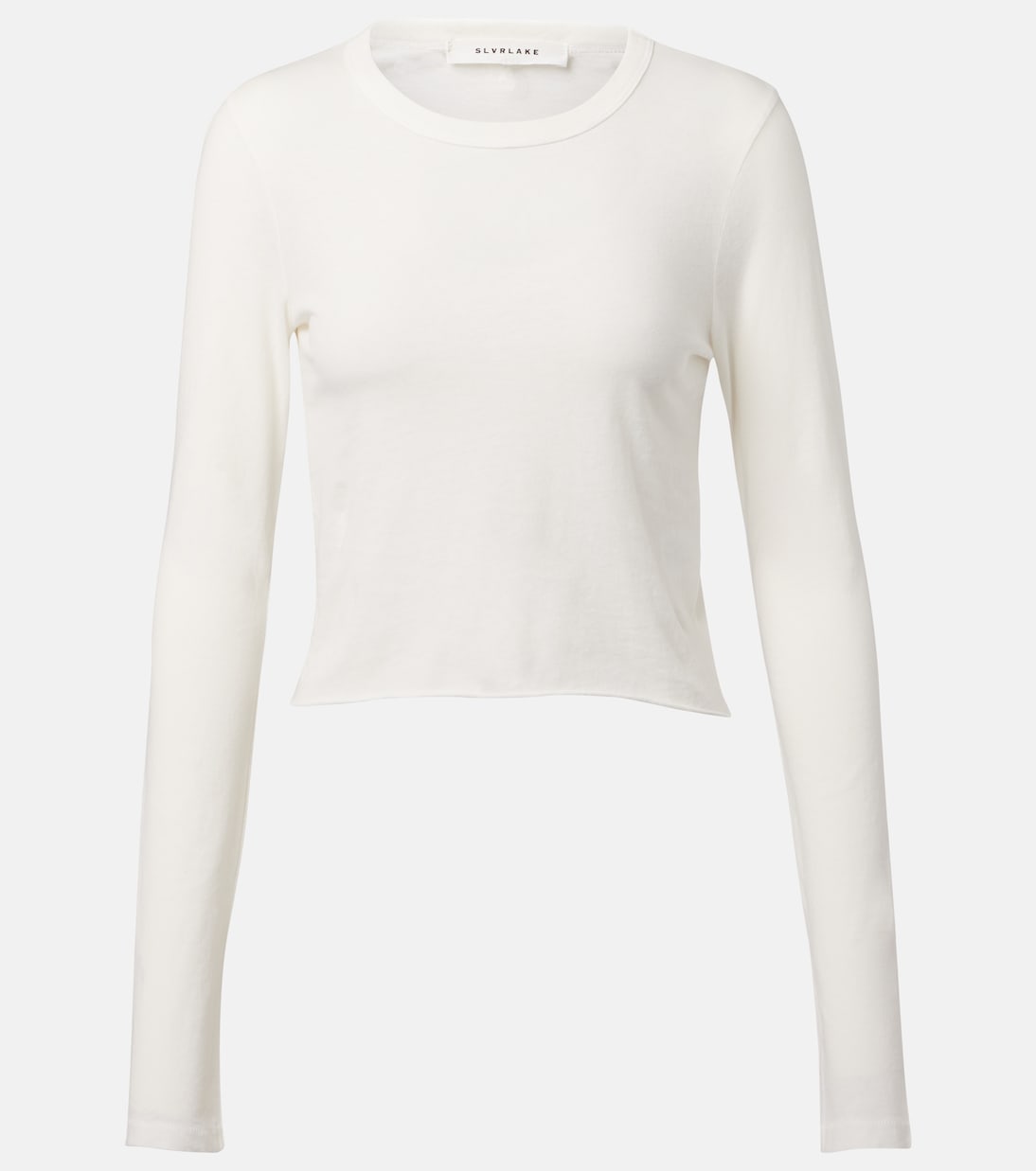 T-shirt cropped in jersey di cotone | Slvrlake