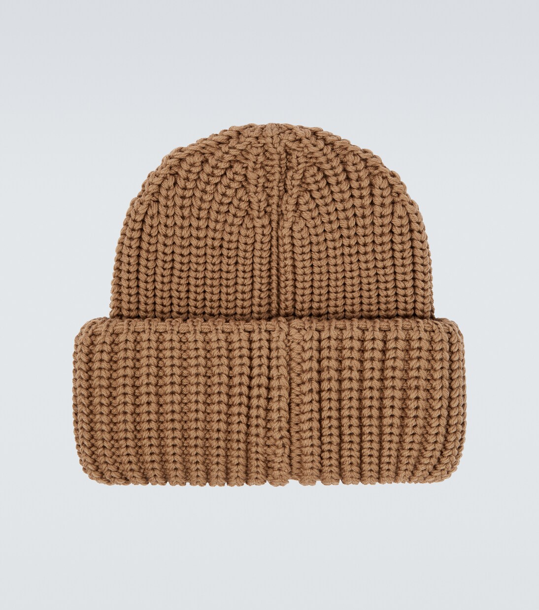 Gorro acanalado de lana virgen con logo | Moncler Grenoble